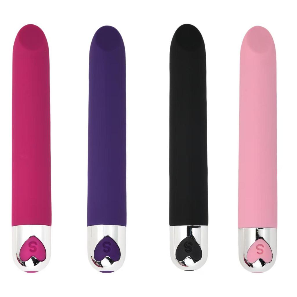 Women's Rechargeable Heart-Shaped Bullet Vibrator Wand