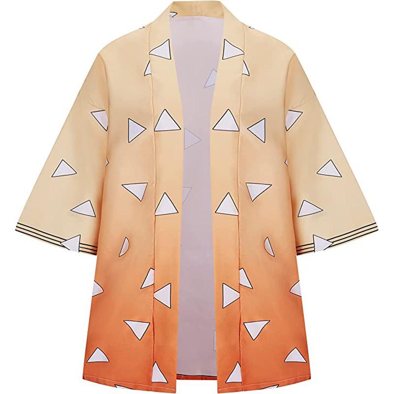 Übergröße Europäisches Demon Slayer Cosplay Kostüm: Tanjiro, Nezuko, Zenitsu, Shinobu Halloween-Outfit