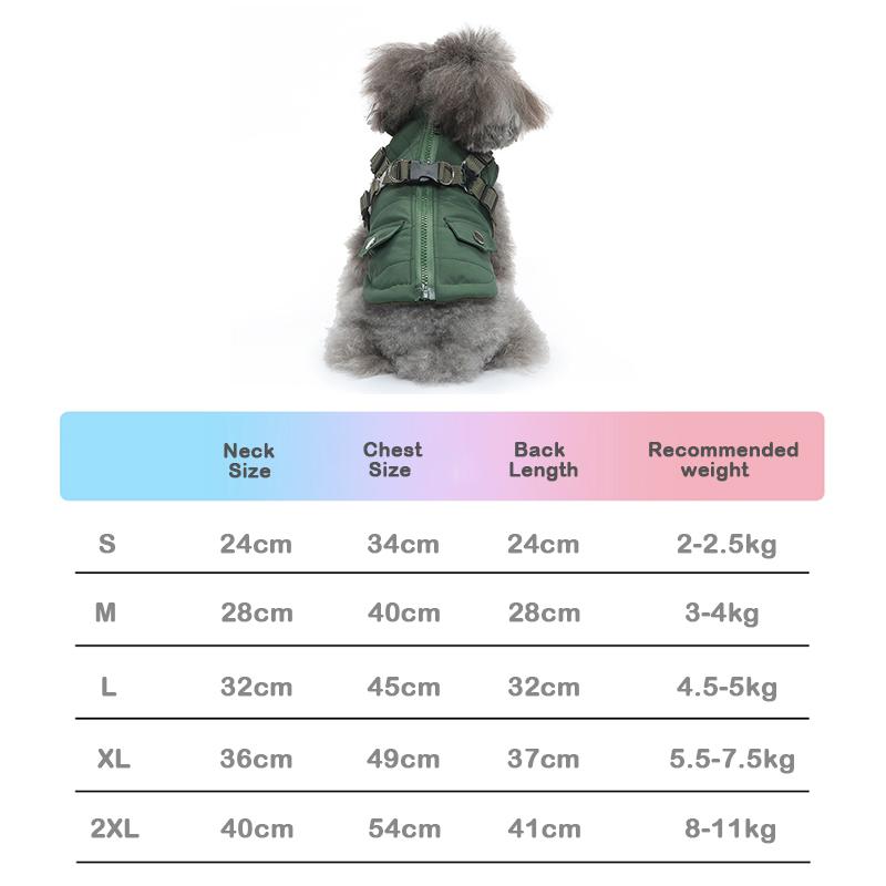 Dog Winter Winter Coat Pet Warm Cotton Jacket for Small Medium Dogs Puppy Windproof Waterproof Cold Weather Clothes Pet Outfit
