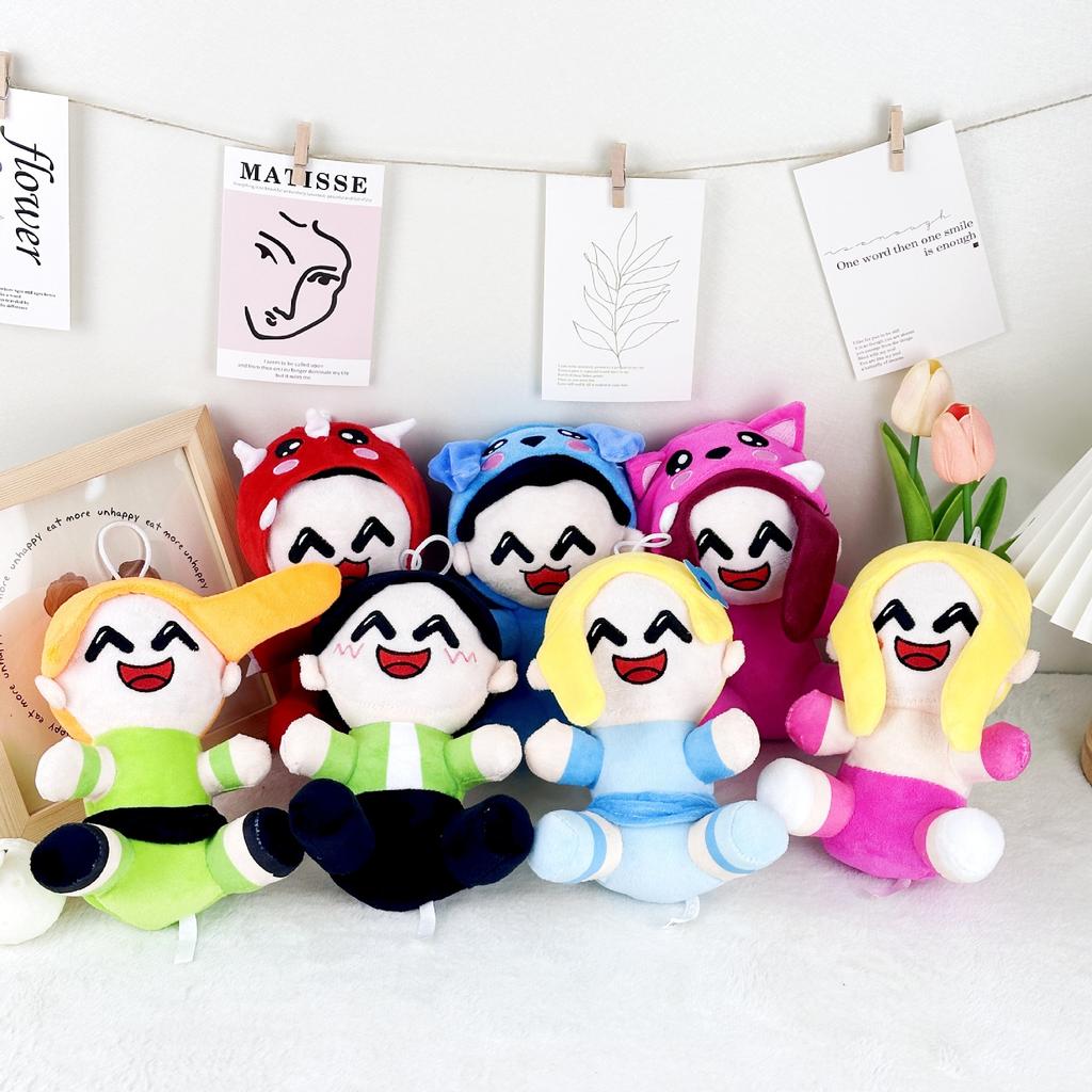OMZ Plush Toy Hooded Boy Cute Girl Figure Stuffed Doll Soft Plushie for Kids Birthday Gift 8 Inch