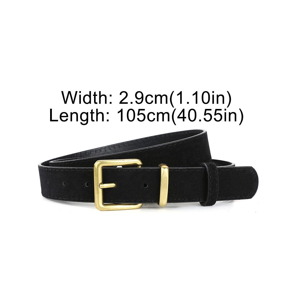 Pin buckle Suede Leather Belt Luxury Design Waistband Fashion Business Waist Belt  For Women