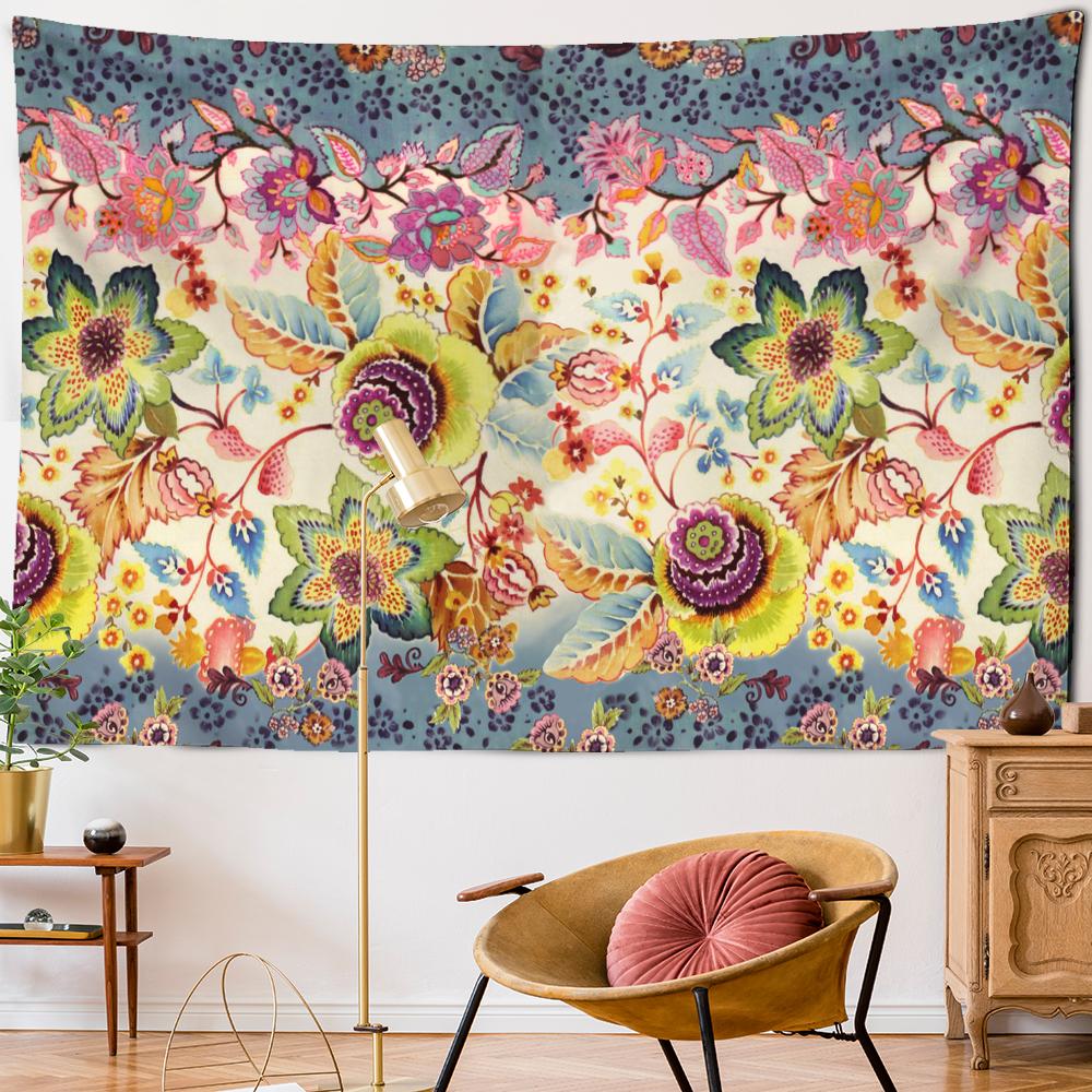 Flower Tapestry Wall Hanging Mandala Bohemian Hippie Witchcraft Art TAPIZ Dormitory Living Room Decor