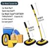 Retractable Chenille Car Wash Mop with Soft Bristles and Telescopic Handle