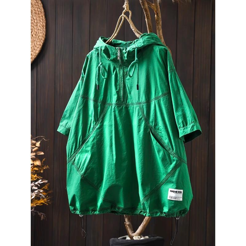 

DIMANAF 2025 Летняя футболка женская с коротким рукавом и длинными пуговицами свободные топы футболки One Size