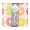 Shirayuki Yuzen Dishcloth, Gerbera, Bleach-Safe, Absorbent, Quick-Drying, Durable, Soft, Kyoto Yuzen Dyed, Made In Japan, Rayon and Cotton, Approx. 30
