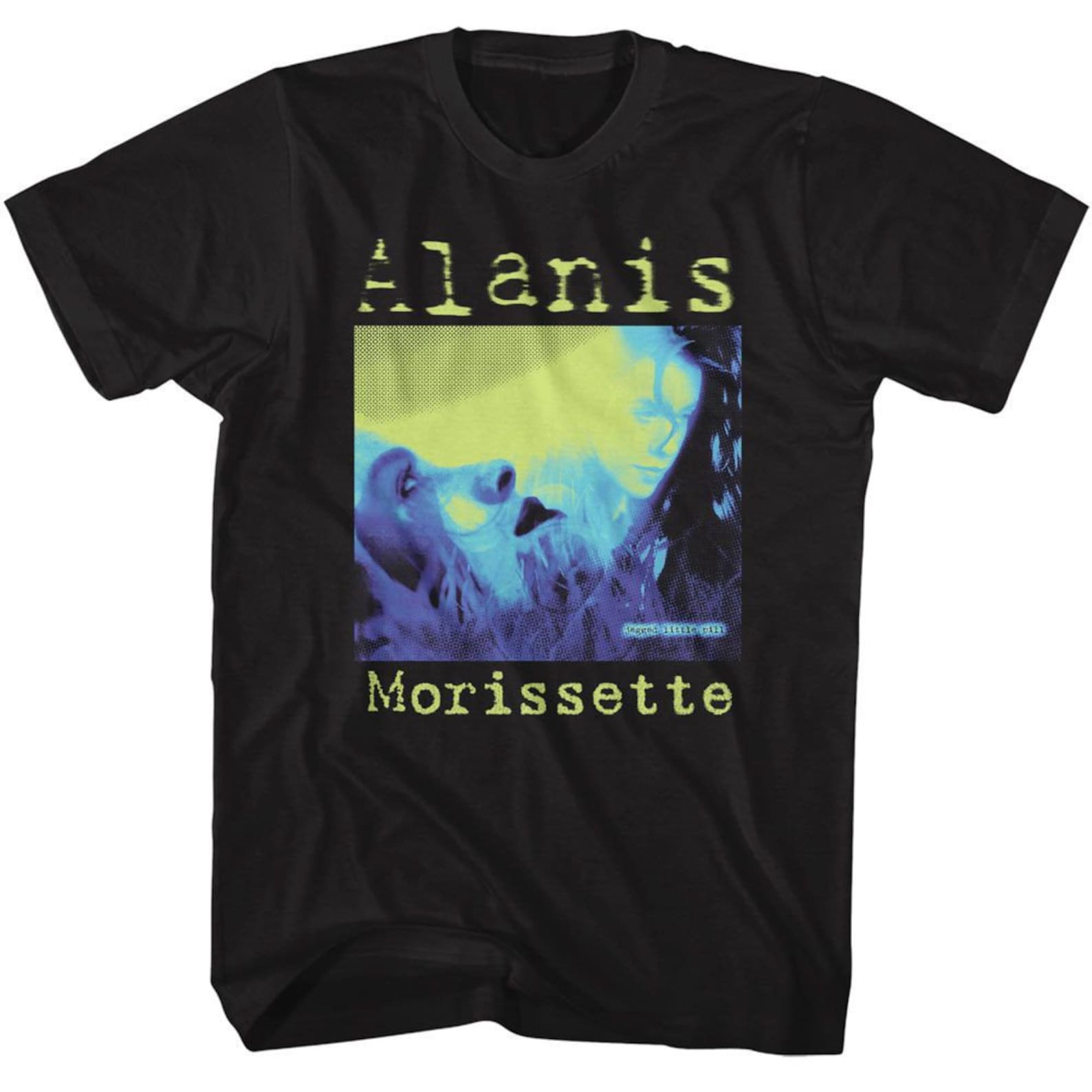 Alanis Morissette Tricolor JLP Black Adult T-Shirt 3XL