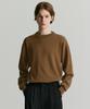 COSTUME O’CLOCK [100% Cotton] Soft Cotton Crew Neck Knit Tee. Brown Cooskt008T.Brown