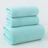 Plush Coral Fleece Bath Towel Set Ultra Soft High Absorbent Quick Dry Towel for Face Body Skin Friendly Home Bath Accessories