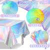 Party Party Decorations Birthday Tablecloth Laser Photo Props Disposable Colorful Tablecloth