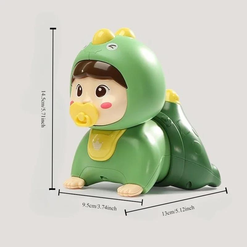 Baby Musical Crawling Toys for Girl Boy Cute Doll Early Learning Educational Toy Light Up Music Developmental Toy Tummy Time Toy