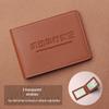 Men's 2025 Style Two-in-One Motor Vehicle License Leather Cover and Card Holder