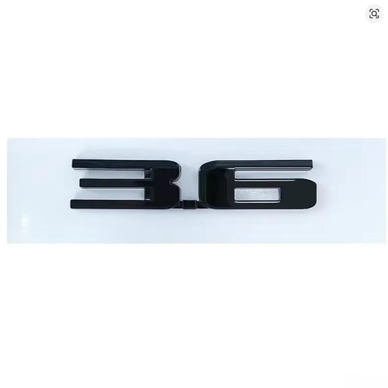 

ABS Car Side Emblem Letter Rear Trunk Badge Sticker Decals for Cadillac 3.6 36S SRX CTS ATS XT5 BLS DTS XLR Escalade Deville