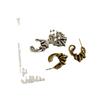 Irregular Lines Wrapped Metal Stud Earrings Women Retro Old Personality Unique Fashion Commuting Versatile Earrings