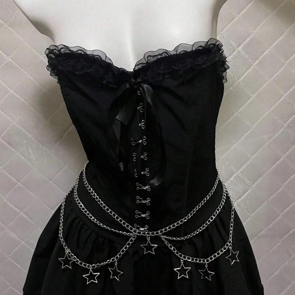 Punk Goth Women Waist Chain Y2K JK Accessory Trendy Waist Belt
