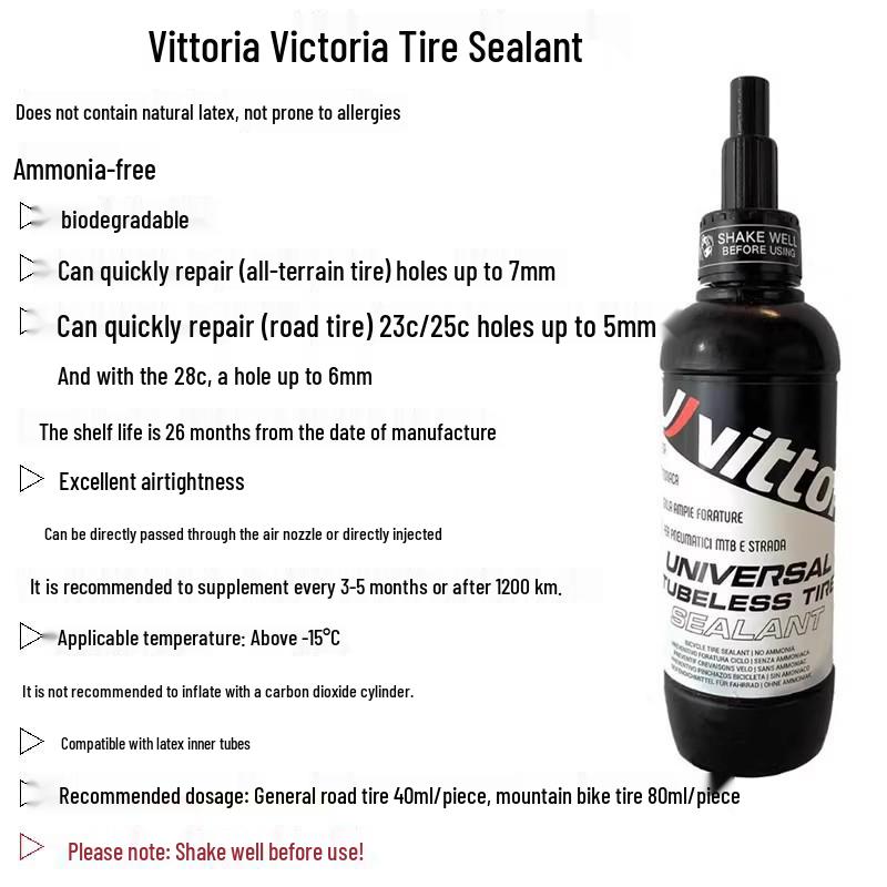 Vittoria Self-Sealing Tubeless Tire with Automatic Sealant for Road & Mountain Bikes