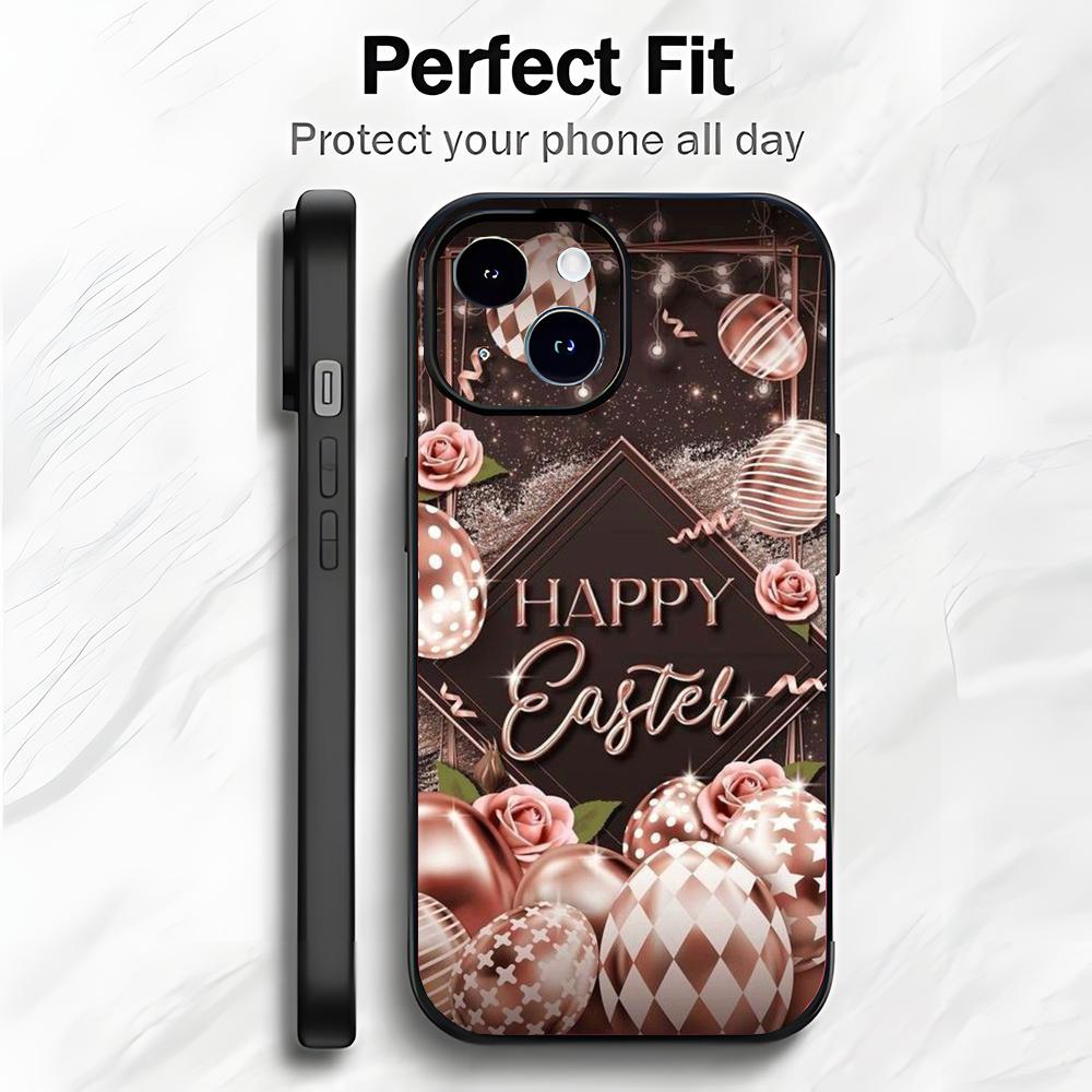 

Happy Easter Kawaii Rabbit Phone Case Phone Case Soft Packaging Lightweight For iPhone17 16 15 14 13ProMax iphone12promax