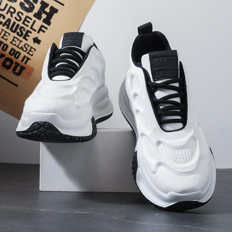 Spring men's shoes platform-soled versatile casual sports shoes trend niche design young students campus