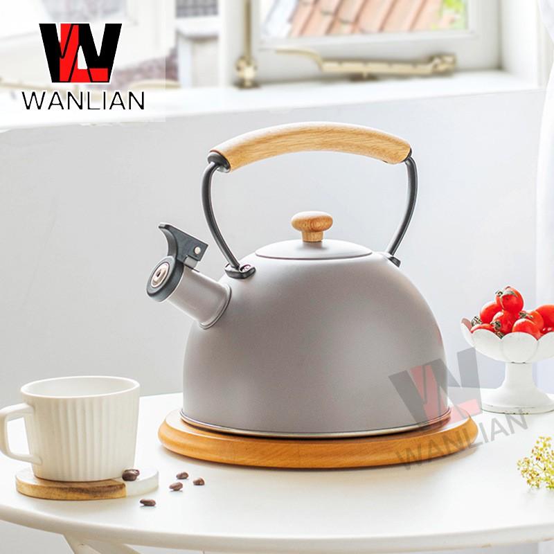 3L Stainless Steel Whistling Kettle Stove Top Use Compatible With Gas Electric Induction Cooktops
