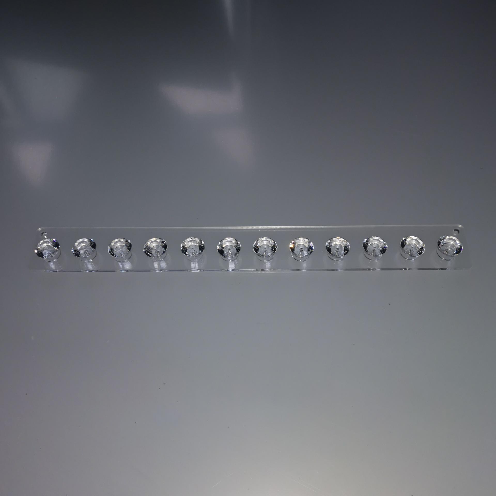 

1 шт. 12 крючков Акриловая стойка для хранения ювелирных изделий для серег, ожерелий, вешалка-держатель прозрачный