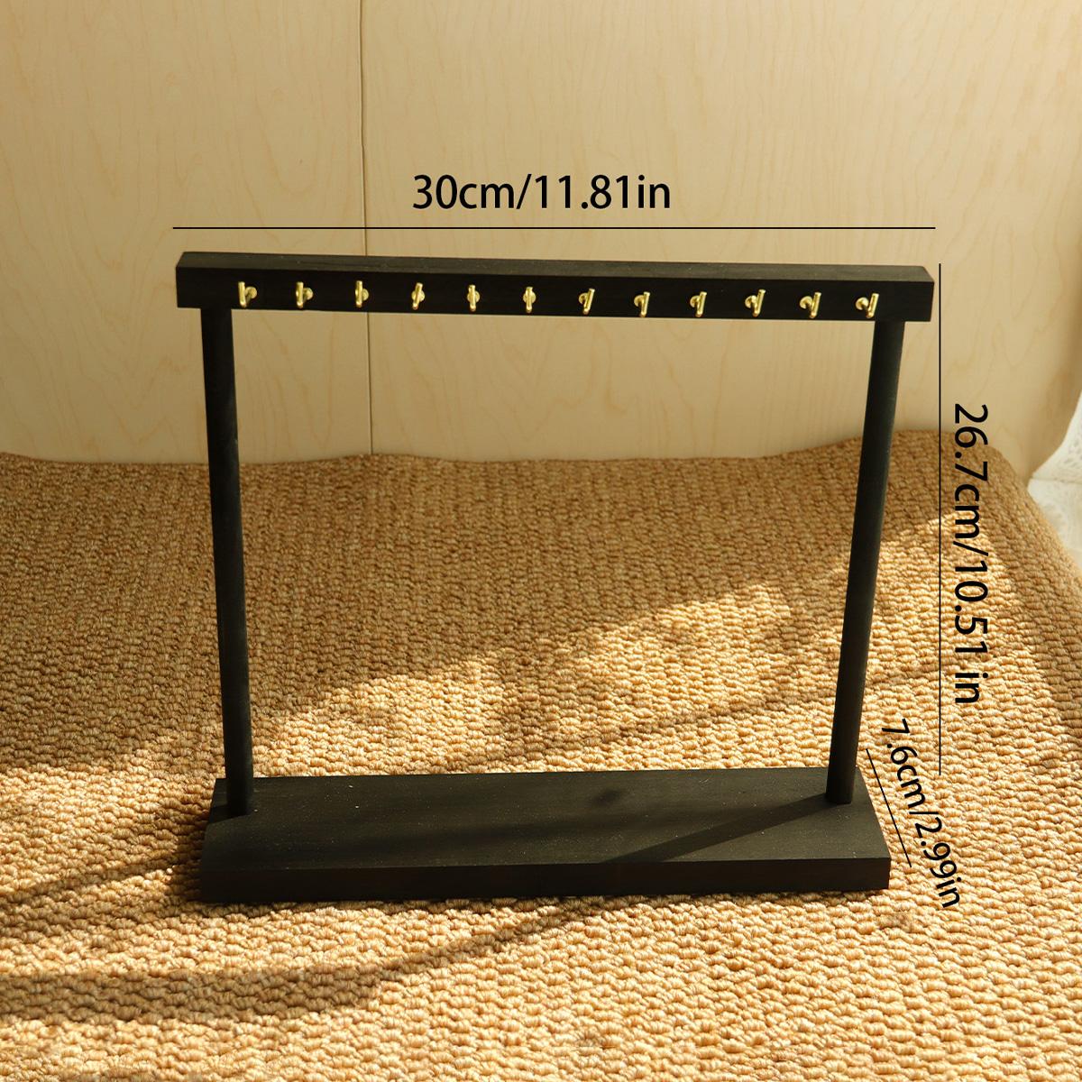 Jewelry Organizer Necklace Display Stand Wood Jewelry Necklace Holder for Store Jewellery Packaging Necklace Shelf Hanging Case