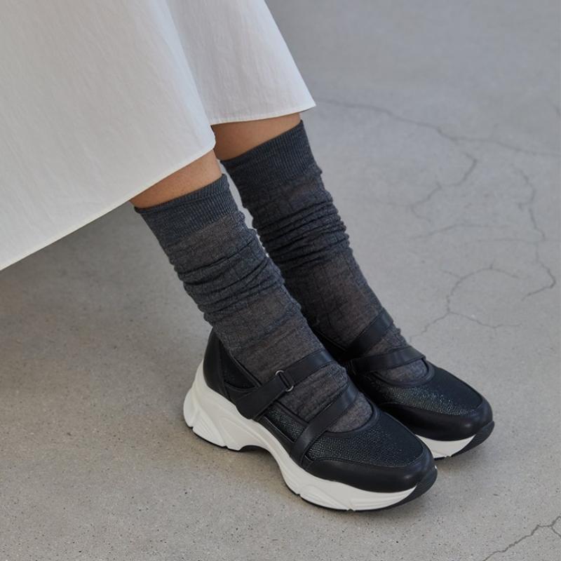 Thom Mcan Women S Comfort Mary Jane SneakerS Black 8tmny25S1S