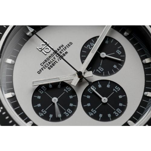 HYAKUICHI 101 No.13 Classic Chronograph No Date Center Chronograph White Panda