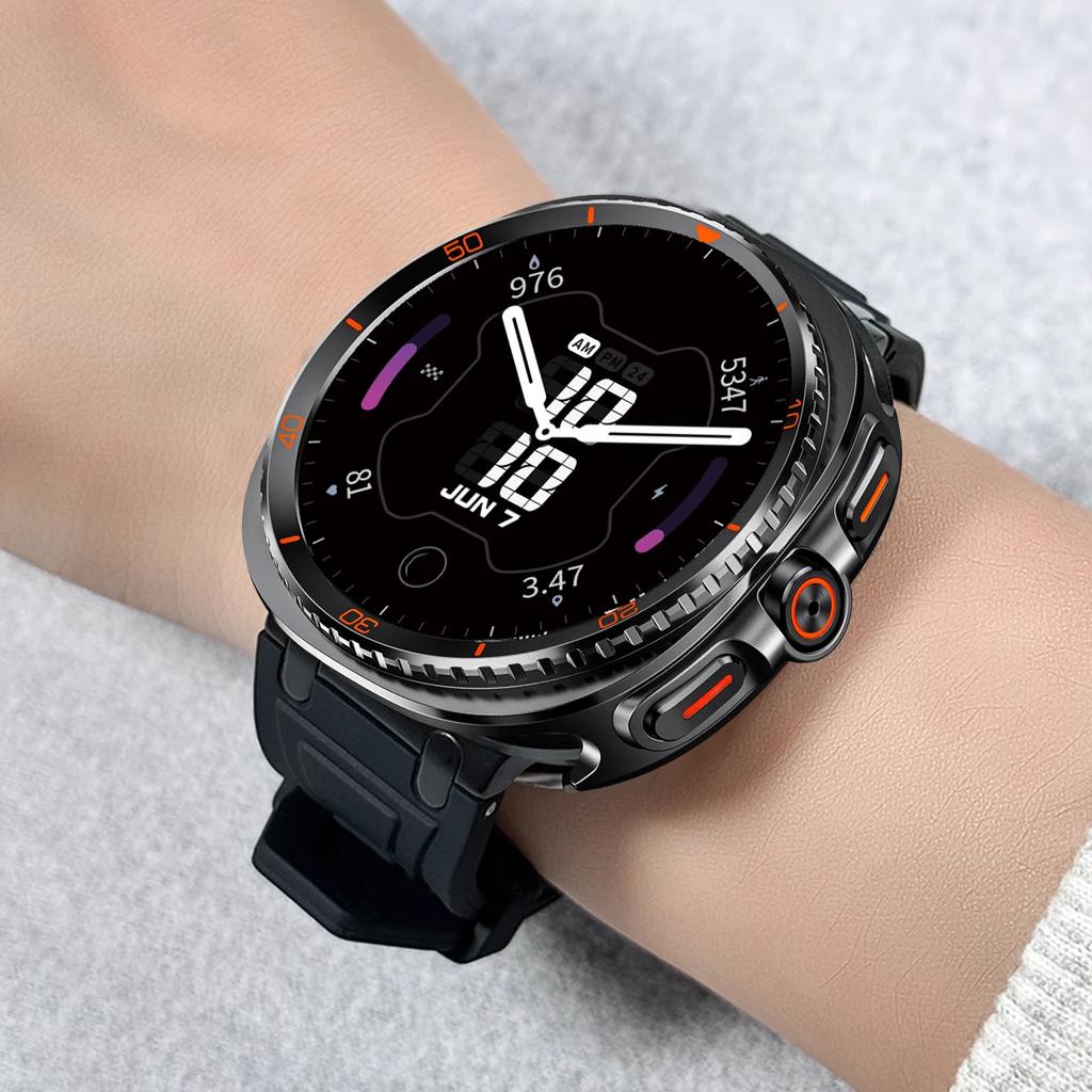 Schutzhülle aus Aluminiumlegierung für Samsung Galaxy Watch 8, Metallgehäuse, Zubehör, Hartrahmen, Metall-Schutzstoßstange für Samsung Galaxy Watch 8 (44 mm, 40 mm)