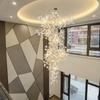 Modern Luxury Ceramic Chandelier Lighting for Living Room Dining Ginkgo Branch Leaves LED Pendant Lamp Art Villa Study Bedroom