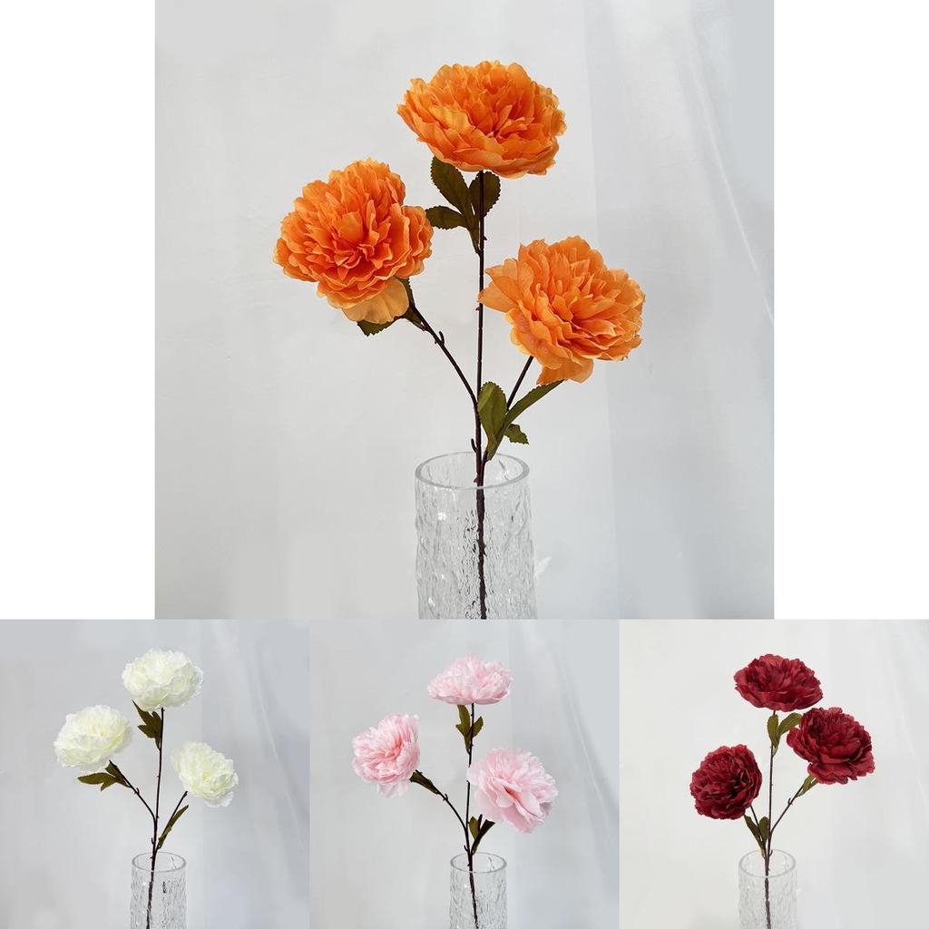 Elegant Artificial Peony And Camellia Silk Flowers For Home Decoration And Photo Shoots