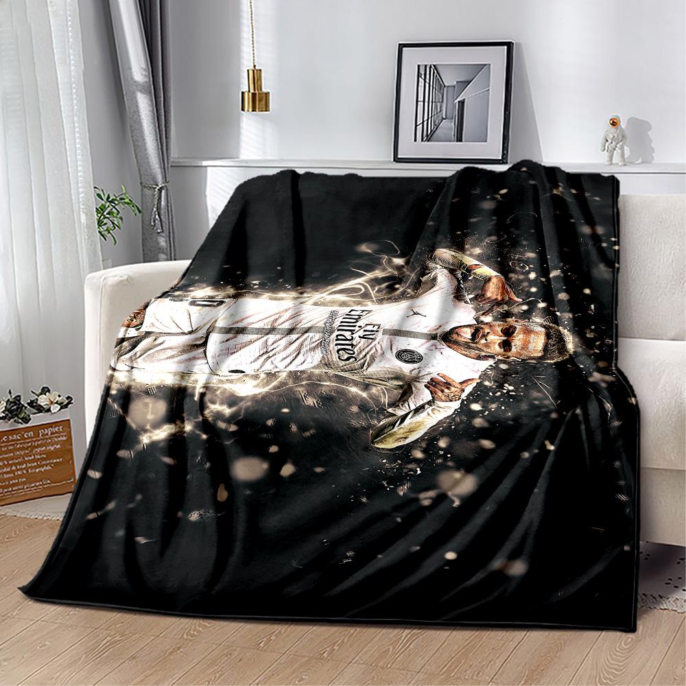 Neymar's Yellow Green Gesture Blanket Soft & Cozy Suitable for Seaside Office Chair for All Occasions Modern Gift for Travel Home Birthdays