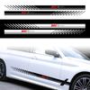 2PCS Car Side Body Stripes Vinyl Sticker Racing Sport Decals Auto Accessories For Mercedes Benz W204 W124 W220 W205 GLA CLA AMG