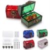 1 Set Treasure Chest Silicone Molds Resin Casting Molds Dice Box Molds Hasp Locks Screws Included for Epoxy Resin DIY Craft