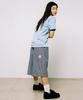 WEBHOUSE Twister Star Stripe Shorts - Denim