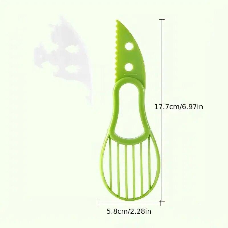 3 In 1 Avocado Slicer Shea Corer Butter Fruit Peeler Cutter Pulp Separator Plastic Knife Kitchen Vegetable Tools Kitchen Gadgets