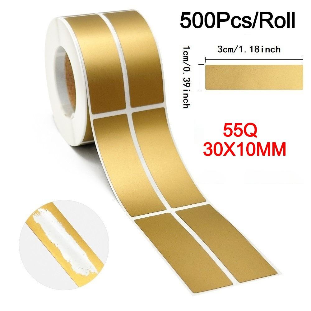 500/1000pcs/Roll Self Adhesive Scratch Off Stickers DIY Scratch Stickers  Party Activity Use B-500Pcs/Roll