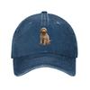 Goldendoodle Golden Doodle Dog Hiking Baseball Cap Sunshade Travel Denim Sun Hat