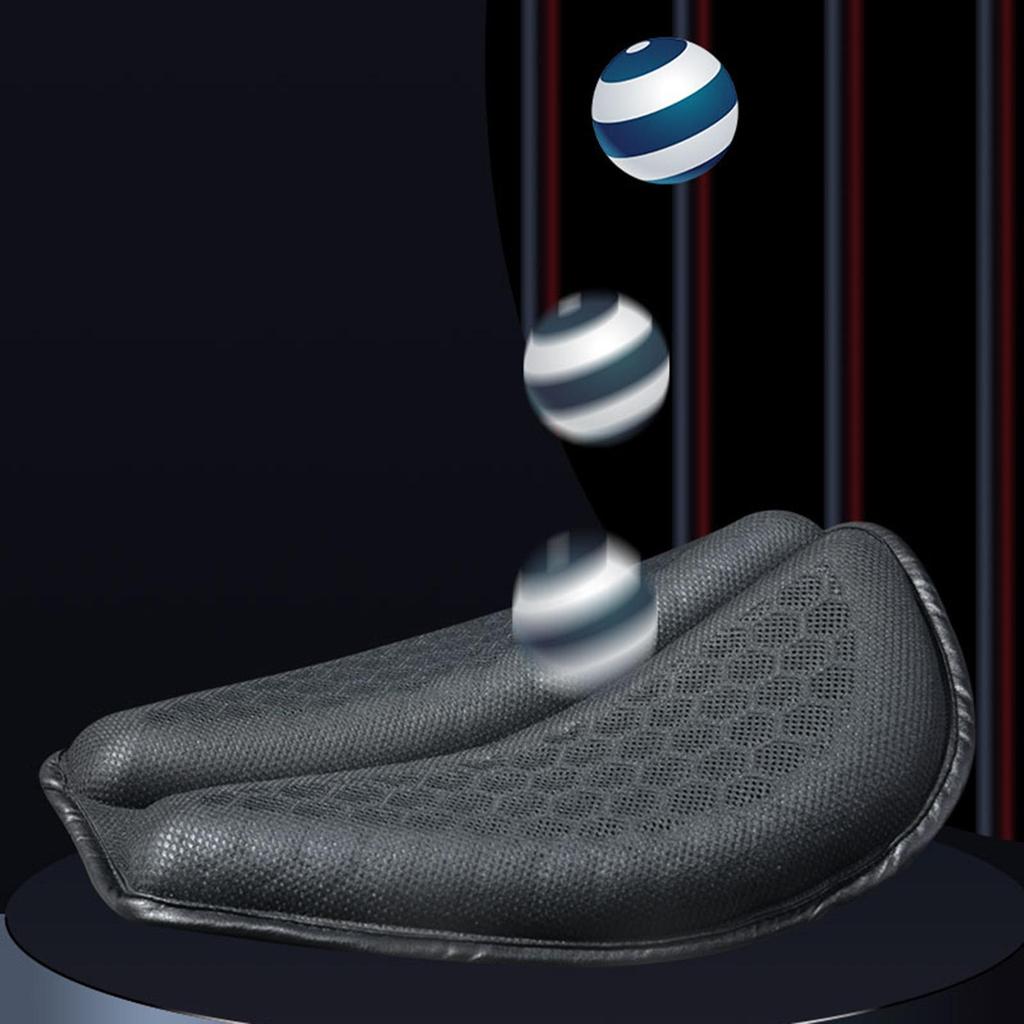 Air Mat Cooling Down Motorcycle Seat Cushion Cover Hollow Design for Riders Long Distance Use