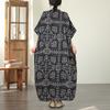 DIMANAF New Women Plus Size Spring Summer Beach Vintage Lady Long Dress Loose Oversize Maxi Floral Print 2026