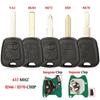 jingyuqin Remote Car Key For Citroen C1 C2 C3 C4 For Peugeot 106 206 306 307 107 For Toyota Aygo 2Buttons 433Mhz 4D70/ ID46 Chip