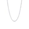 Cross Sparkling Silver-Plated Star Necklace - Women's Simple Clavicle Choker with Cauliflower Chain.