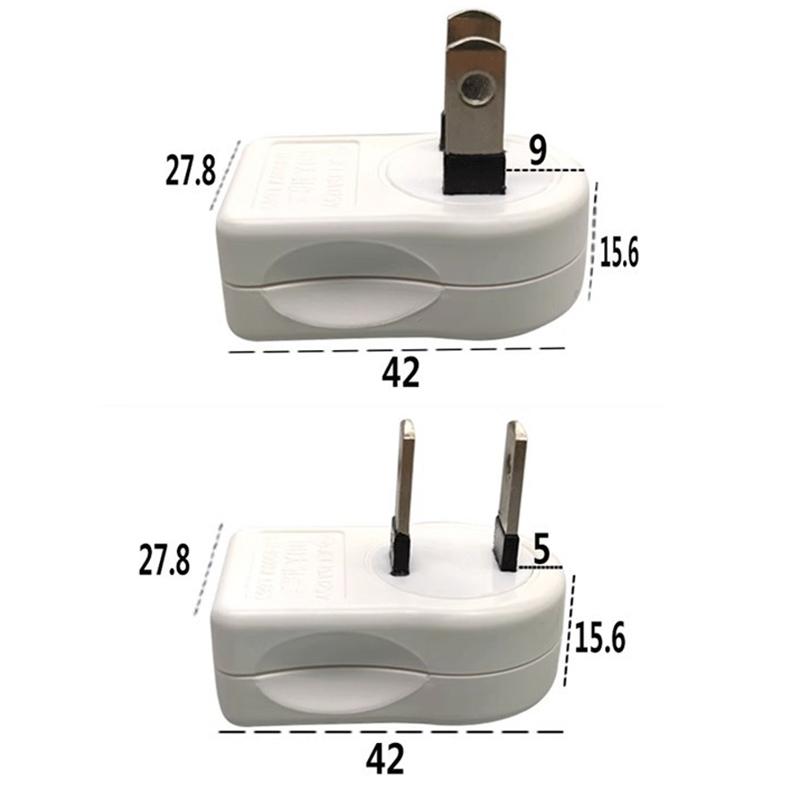 Us 2Pin 360 Angle Rotatable Power Socket Plug Adapter Foldable Travel Aadapters Power Converter Plug Electrical Socket