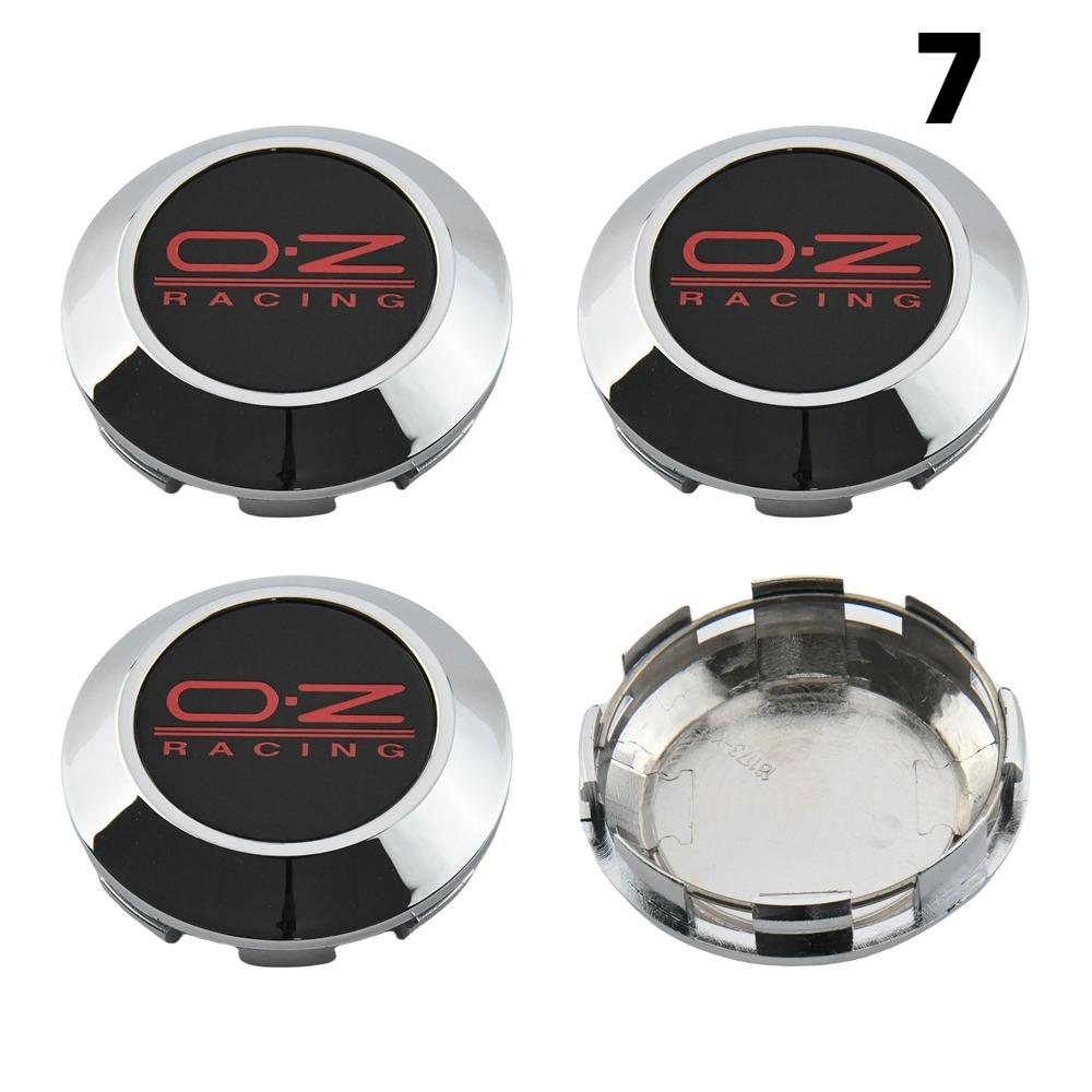 1 Juego/4 Piezas Diámetro Exterior 76MM / Diámetro Interior 72MM Tapa Para Llantas Tapacubos Centrales con Logo OZ Tapa de Rueda de Coche Deportivo Tapacubos