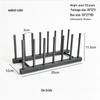 Multi-Functional Bamboo Dish Drying Rack for Cups, Plates, and Bowls