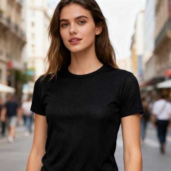 Summer Quick-Drying T-shirt Crew Neck Short Sleeve Solid Color Tee Breathable Casual Tee Shirt for Boys Girls Men Women Fitness