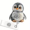 2D Penguin Retractable Badge Holder, Ideal for Nurses, Doctors, and Nursing Students.