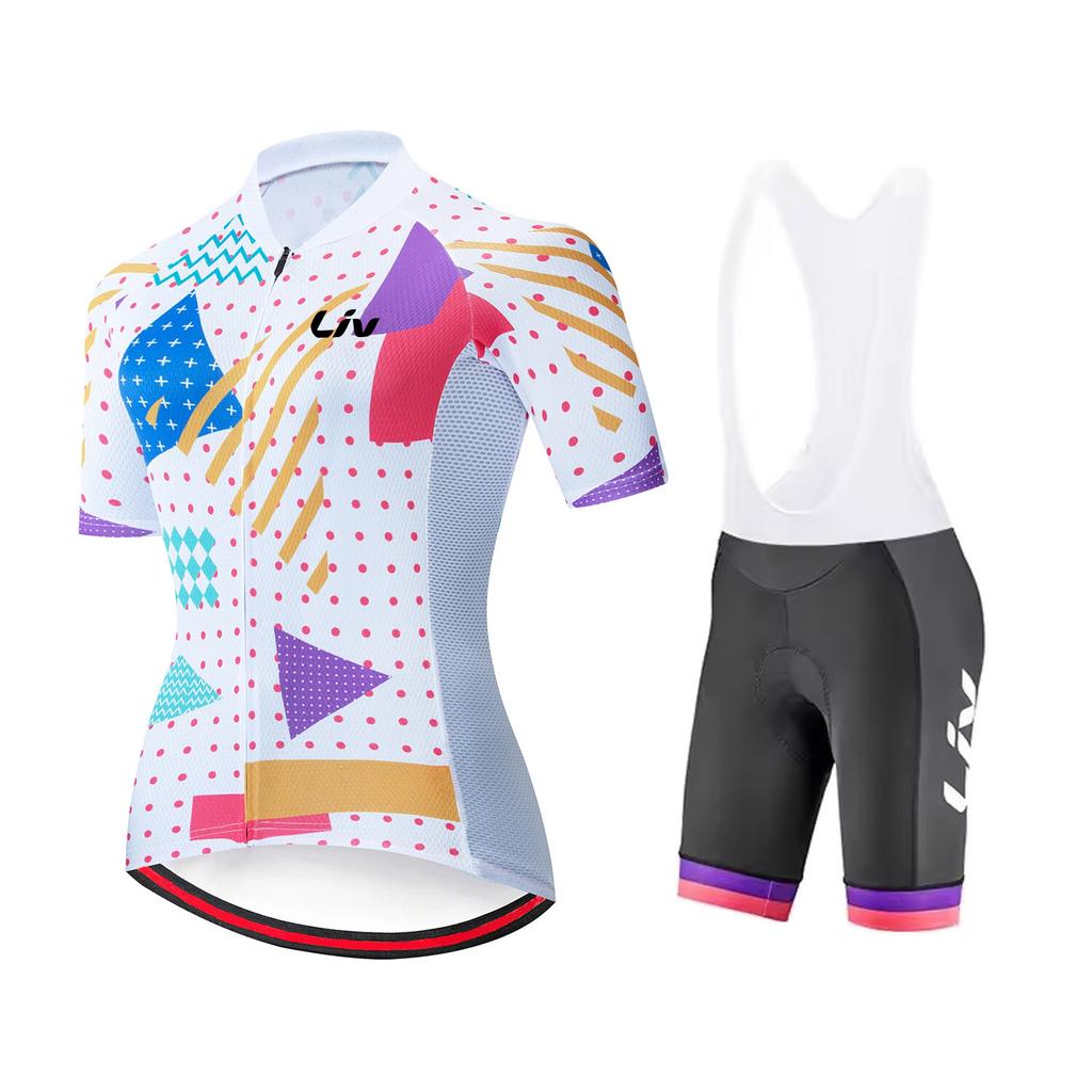 Suit Set Women Cycling Jersey Short Sleeved  Breathable Outdoor Cycling Bib Quick Drying Sports Shirt 2026 Summer Breathable Cycling Suit