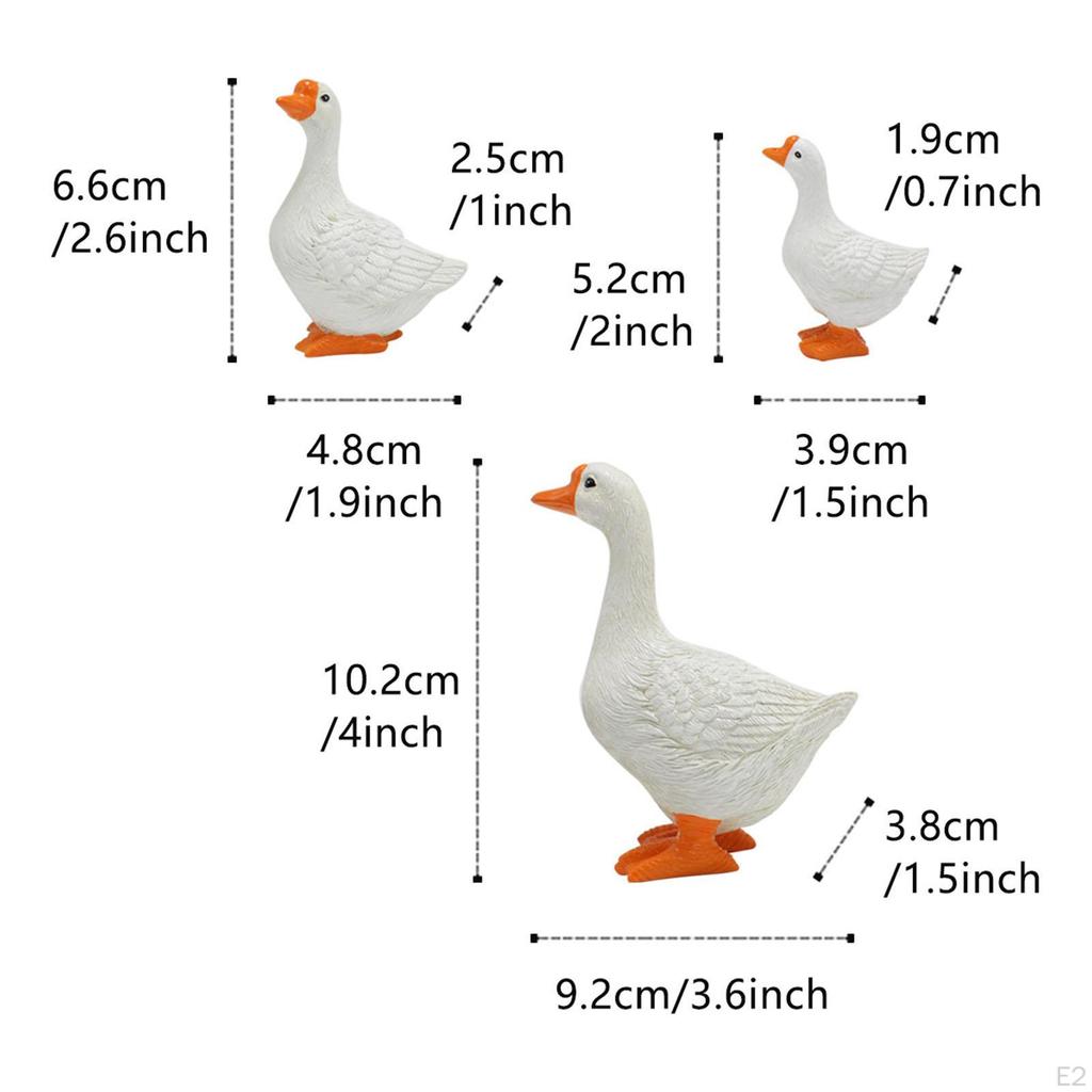 Outdoor Gans Skulptur Harz Garten Statue Hof Kunst Dekor Handwerk Tier