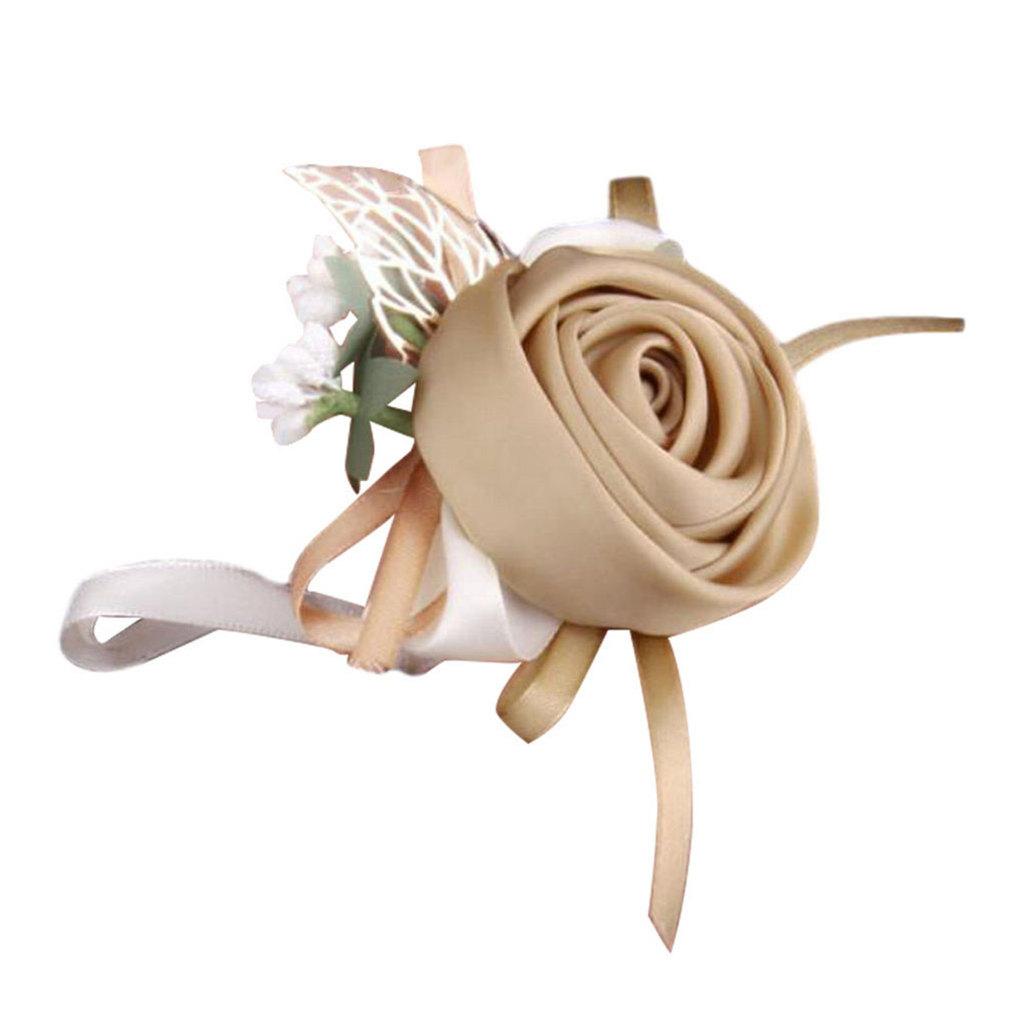 

Свадебный свадебный цветок на запястье искусственный браслет для руки корсаж невесты