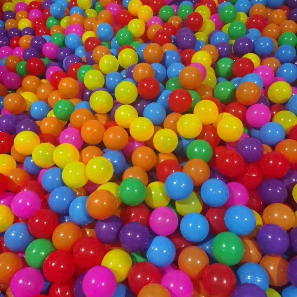 Eco-Friendly Colorful Soft Plastic Pool Balls - Funny Baby Kid Swim Pit Thicken Play Balls for House Outdoors Tents Kids Toys