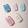 Baby Teether Mobile Phone Shape Silicone Teether Teething Toy Kids Sensory Educational Toy Baby Gift Set